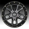 KMC KM100 Sync Machined Black Grey Tint Custom Truck Wheels 3